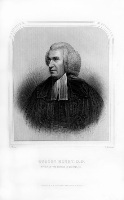 Robert Henry, skotsk historiker, 1870. af S. Freeman