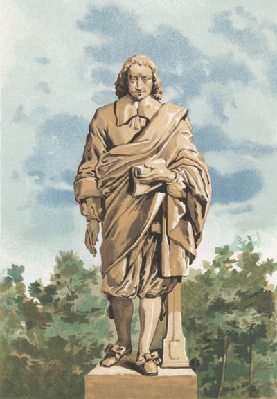 Statue af Blaise Pascal af S. Gomez