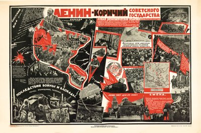 Lenin er styrmand for den sovjetiske stat, ca 1926. af S. Mitrofanov