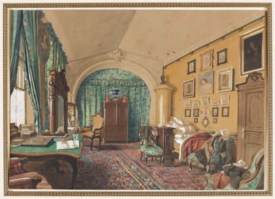 Interiør i en mands stue af S. Tolstoi