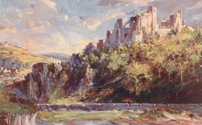 Slottet i Ventadour (farvelitografi) af Sabine Baring-Gould