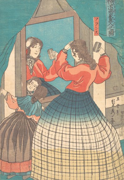 Tryk, 1861 Bunkyu 1, 1. måned. af Sadahide Utagawa