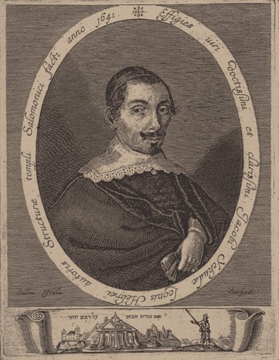 Portræt af Jacob Judah Leon 1602-1675 af Salom Italia