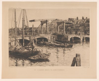 The Skinny Bridge i Amsterdam (original titel på objektet) af Salomon Garf
