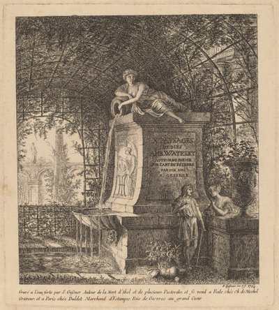 Springvand i et sommerhus af Salomon Gessner