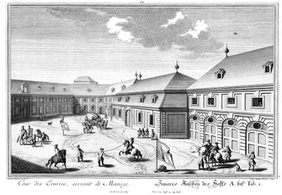 Udsigt over Marstallhof af Salomon Kleiner