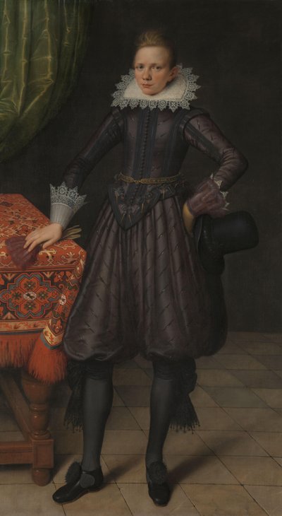 Portræt af Peter Courten Portræt af Peter Courten (1599-1624) af Salomon Mesdach (attributed to)