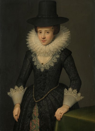 Portræt af Anna Boudaen Courten af Salomon Mesdach