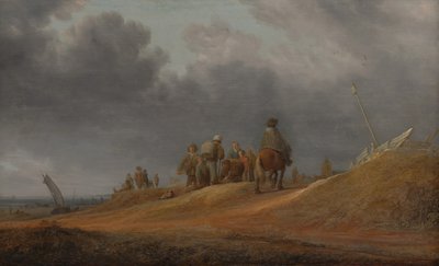 Marked ved kysten, 1637. af Salomon Ruysdael