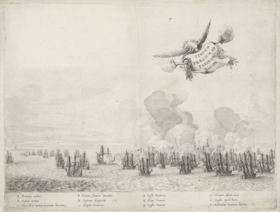 Tredje slag med den portugisiske flåde ved Paraiba, 1640 af Salomon Savery