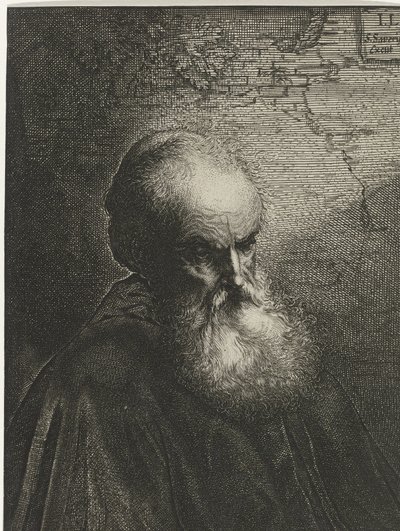 Portræt af en gammel mand med skæg af Salomon Savery