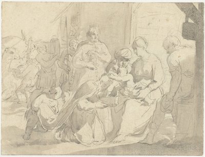 Tilbedelse af kongerne af Salomon de Bray (attributed to)