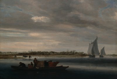 Udsigt over Alkmaar af Salomon van Ruysdael
