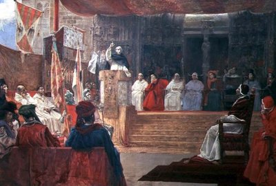 Caspes kompromis i 1412 (olie på lærred) af Salvador Viniegra y Lasso de la Vega