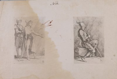 (Figurine Series) To mænd af Salvator Rosa