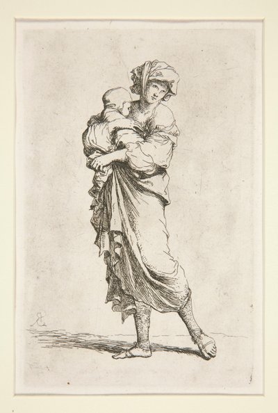 Diverse figurer (suite) af Salvator Rosa