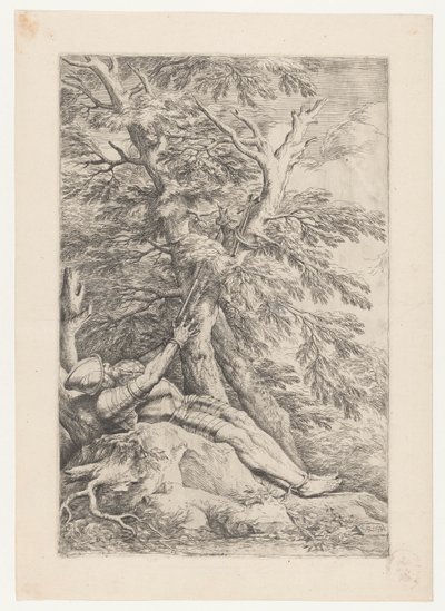 Sankt Vilhelm af Maleval af Salvator Rosa