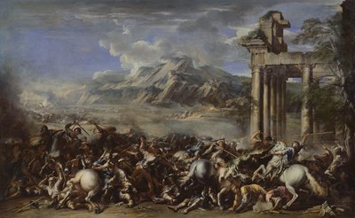 Heroisk kamp, 1652 af Salvator Rosa