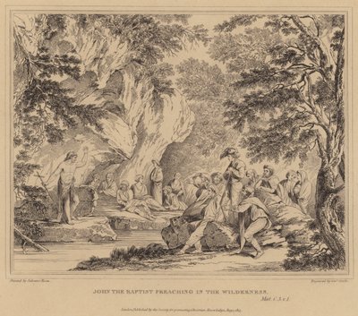 Johannes Døberen prædiker i ørkenen, Matthæus af Salvator Rosa