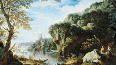 Marine, Skolen for Salvator Rosa af Salvator Rosa