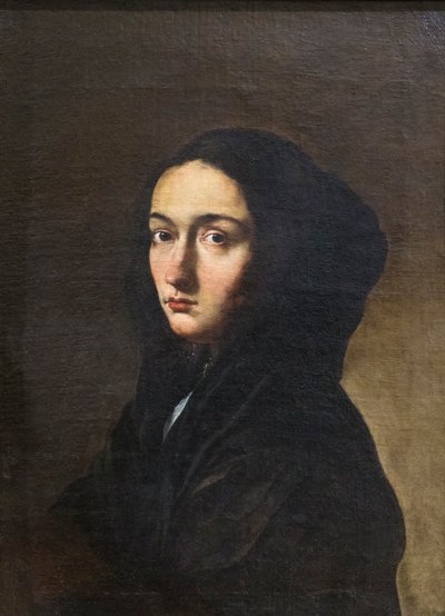 Portræt af kunstnerens kone af Salvator Rosa