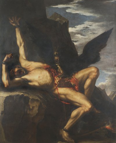 Prometheus og gribben af Salvator Rosa