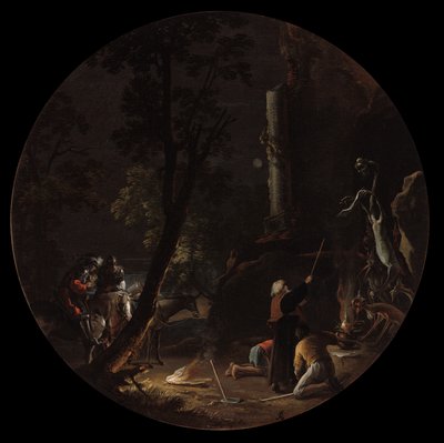 Heksescener: Nat af Salvator Rosa