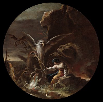 Scener af hekseri, ca. 1645-1649. af Salvator Rosa