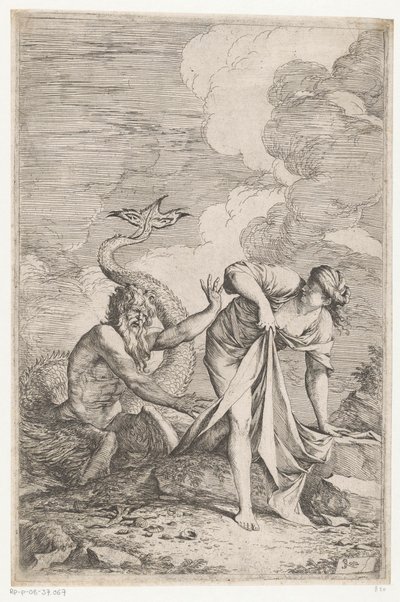 Scylla flygter fra Glaucus af Salvator Rosa