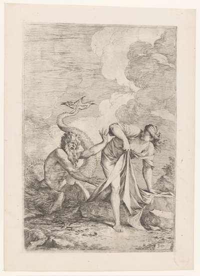 Scylla flygter fra Glaucus af Salvator Rosa