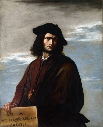 Selvportræt, ca. 1645 (olie på lærred) af Salvator Rosa