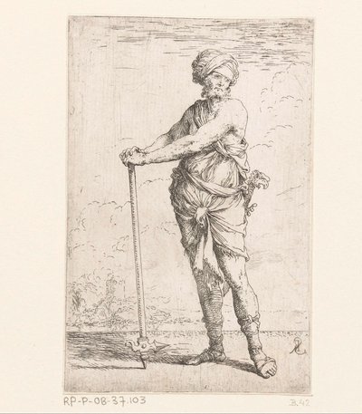 Soldat med kamphammer Små figurer (serietitel) Figur (serietitel) af Salvator Rosa