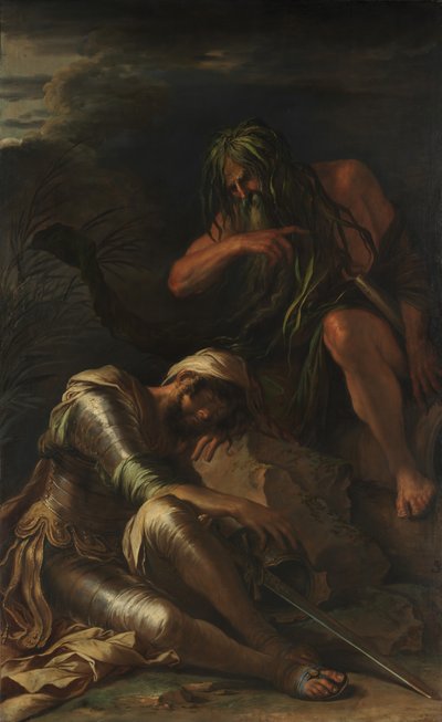 Æneas drøm, 1660-65. af Salvator Rosa