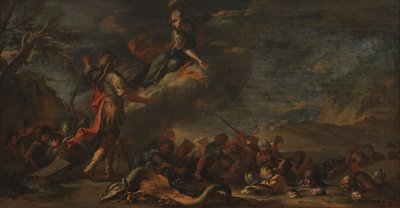 Thebens grundlæggelse af Salvator Rosa