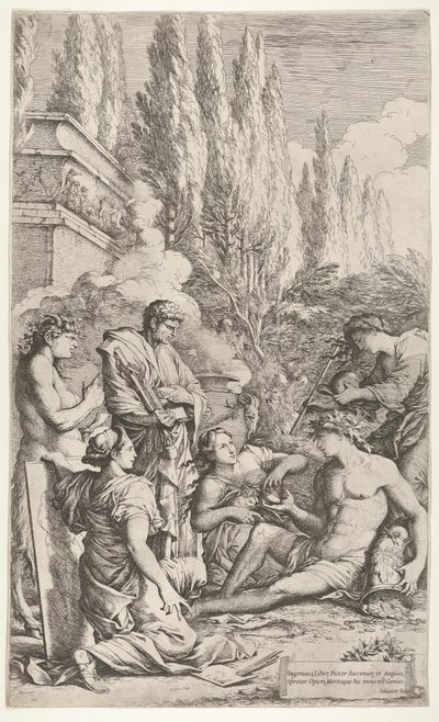 The Genius of Salvator Rosa, ca. 1662. af Salvator Rosa