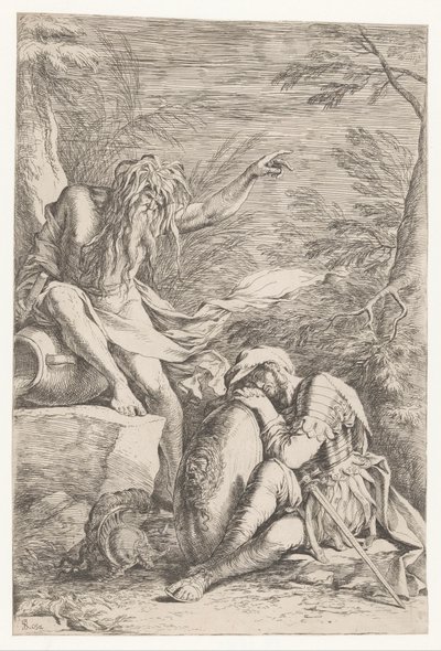 Tiberinus viser sig for Æneas af Salvator Rosa