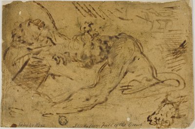 To grappling-figurer af Salvator Rosa
