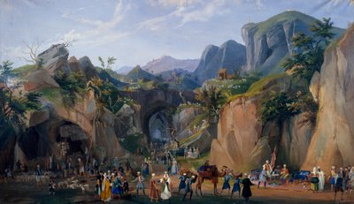 Scene fra den kongelige julekrybbe af Ferdinand II af Salvatore Fergola