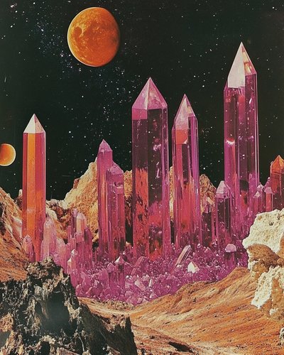Krystalcollage af Samantha Hearn