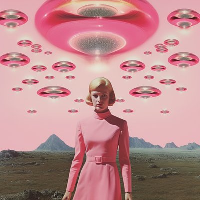 Invasion af lyserøde UFO’er af Samantha Hearn