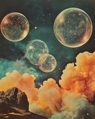 Surrealistisk kosmisk landskab af Samantha Hearn
