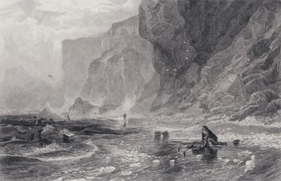 Illustration til Piraten af Sir Walter Scott (gravering) af Samuel (after) Bough