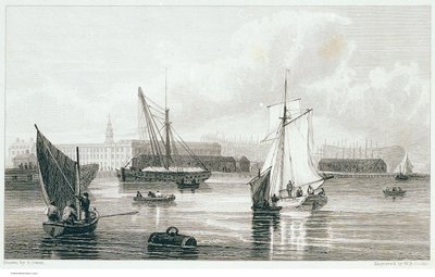 Deptford, ca. 1812 (radering) af Samuel (after) Owen