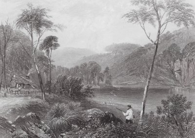 Australien: Fairlight Glen, ved Warragamba (gravering) af Samuel (after) Prout