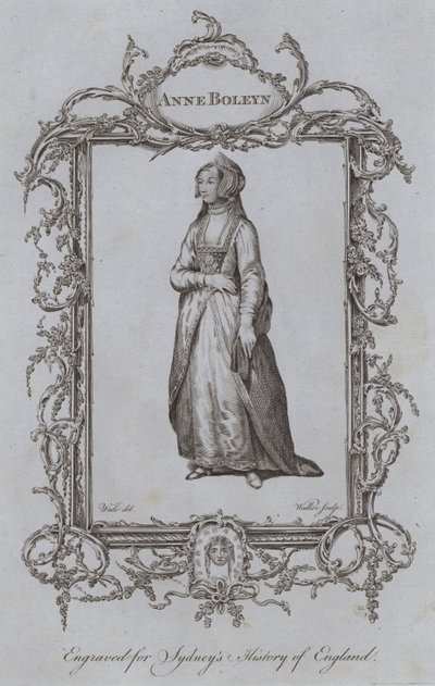 Anne Boleyn (gravering) af Samuel (after) Wale