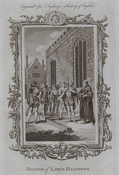 Lord Hastings død (gravering) af Samuel (after) Wale