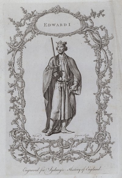 Edward I (gravering) af Samuel (after) Wale