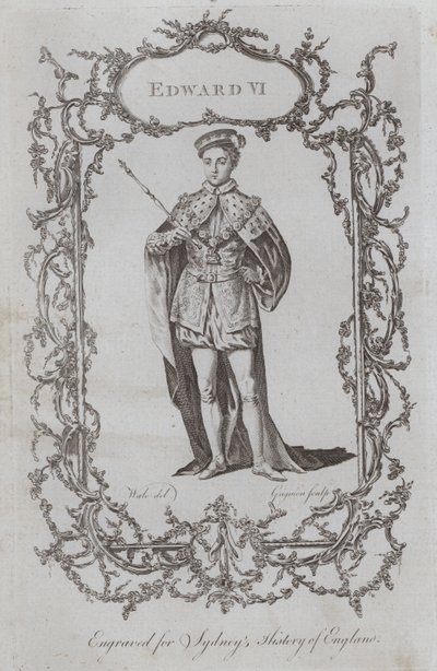 Edward VI (gravering) af Samuel (after) Wale