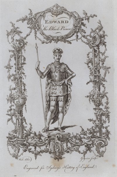 Edward den sorte prins (gravering) af Samuel (after) Wale