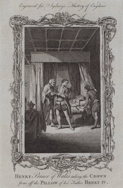 Henry Prince of Wales tager kronen fra sin far Henrik IV